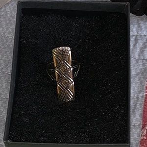 Authentic two tone House of Harlow size 8 ring